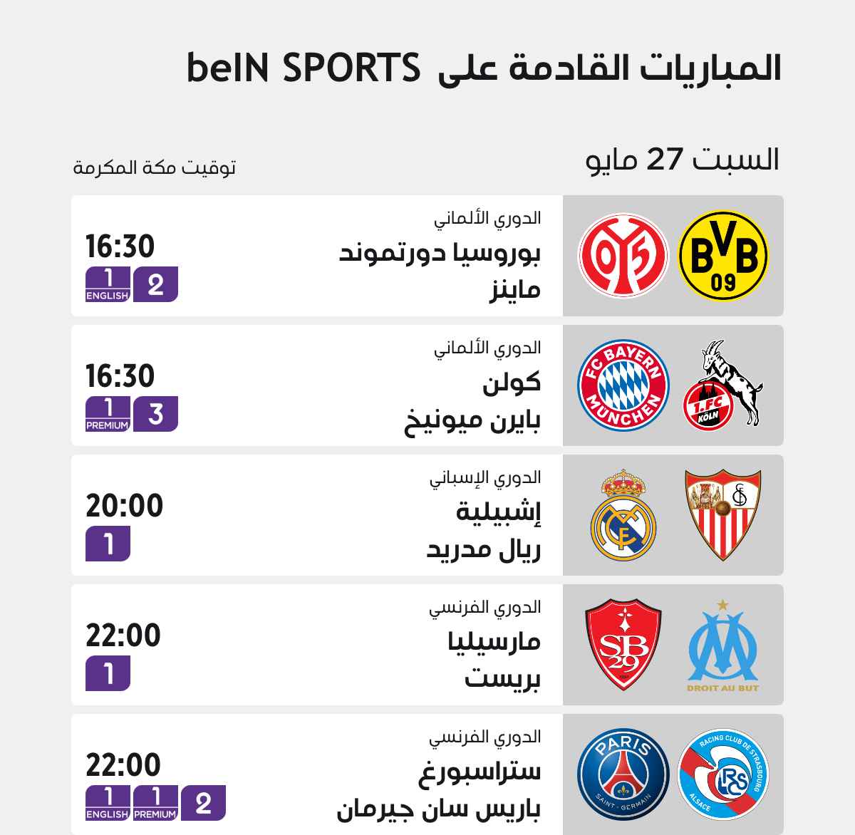 Top Matches of the Week