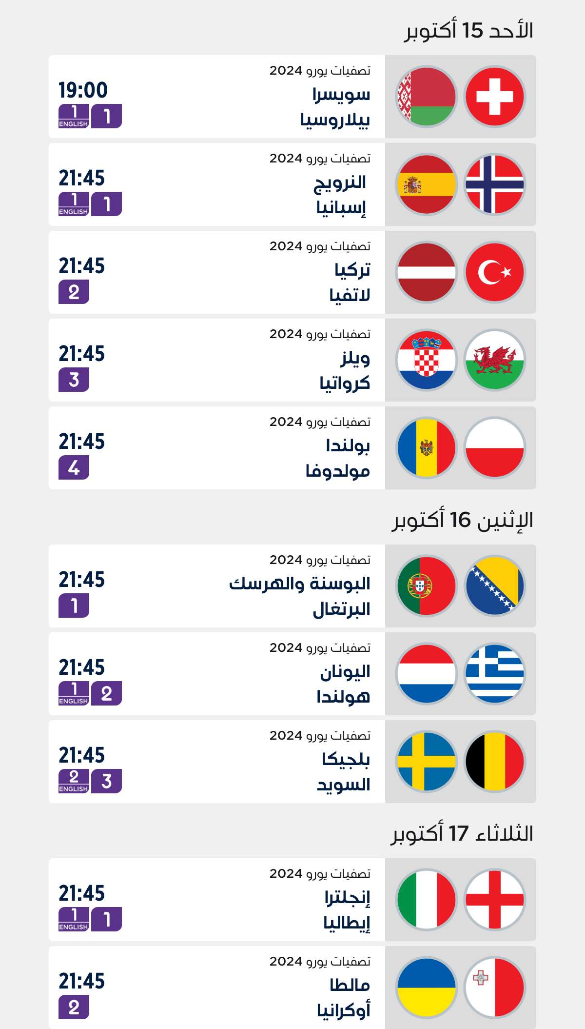 Top Matches of the Week