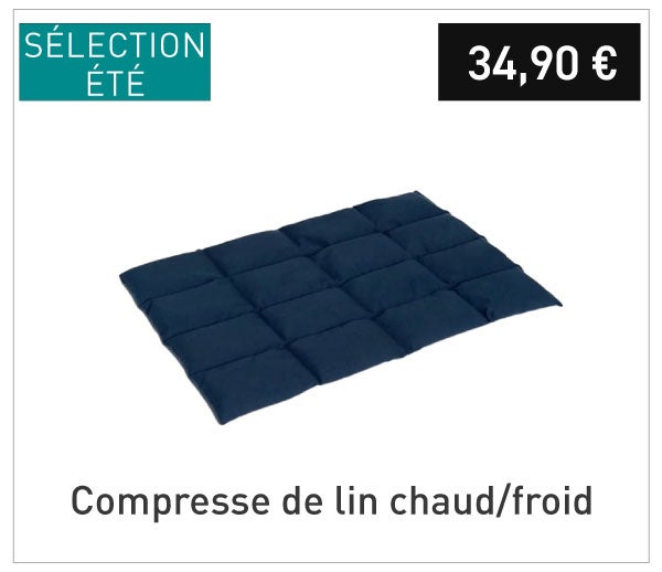 Compresse de lin chaud/froid