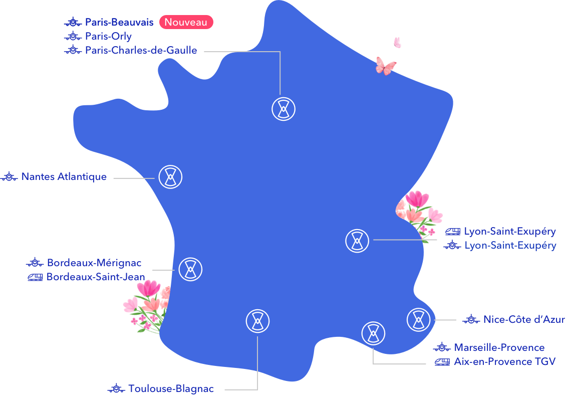 Carte France - Blue Valet