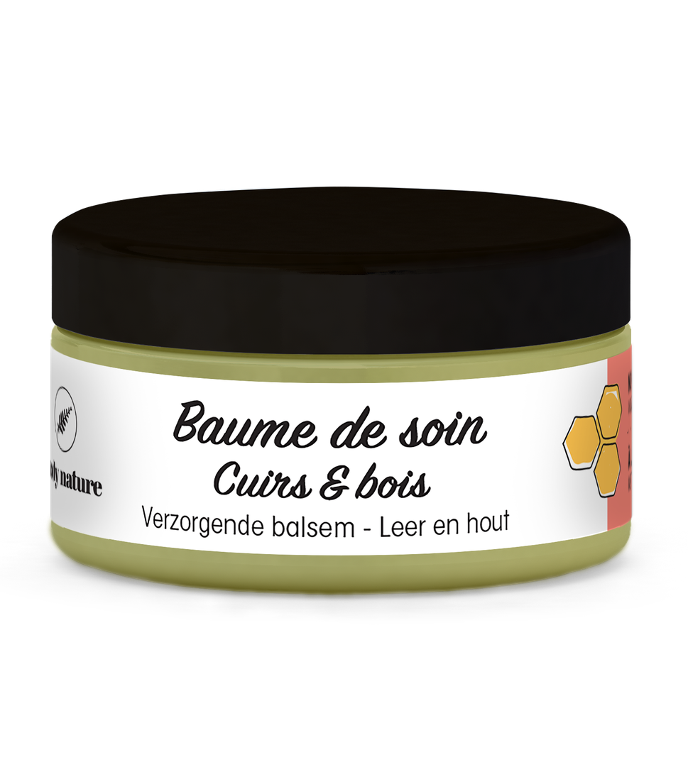 Packaging du Baume de soin Cuirs et bois