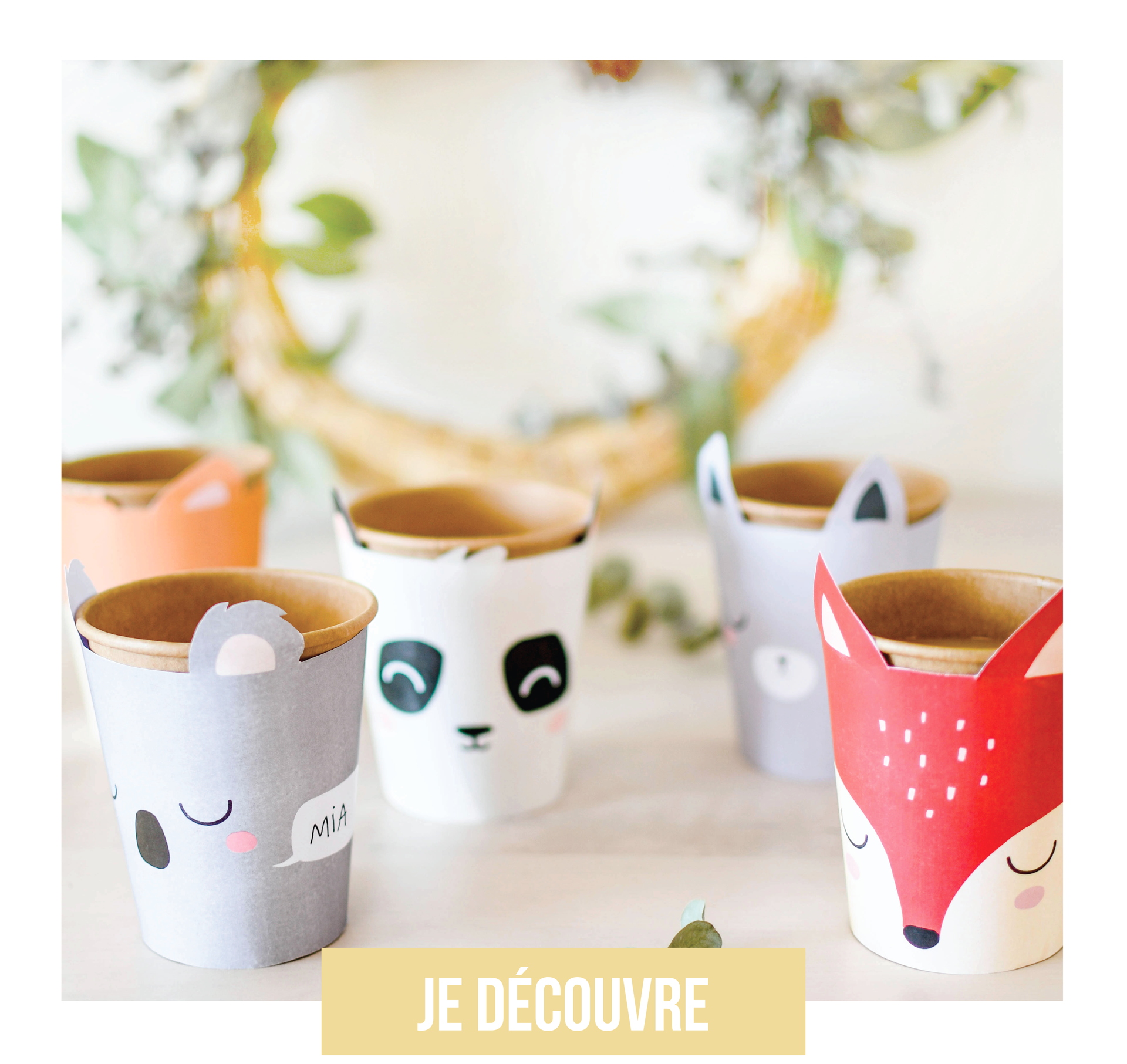 Créez vos propres gobelets animaux.
