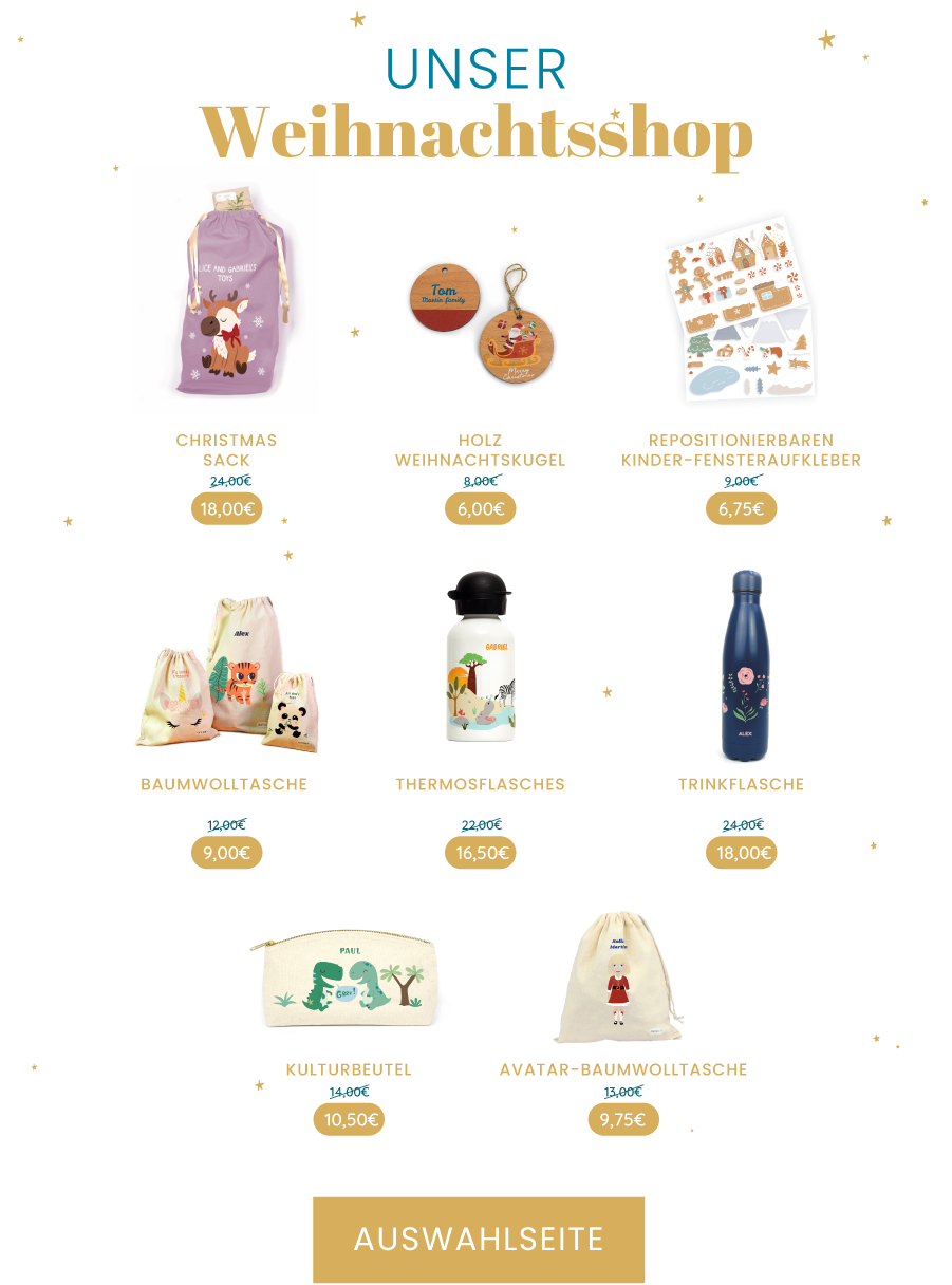 Unser Weihnachtsshop, Auswahlseite