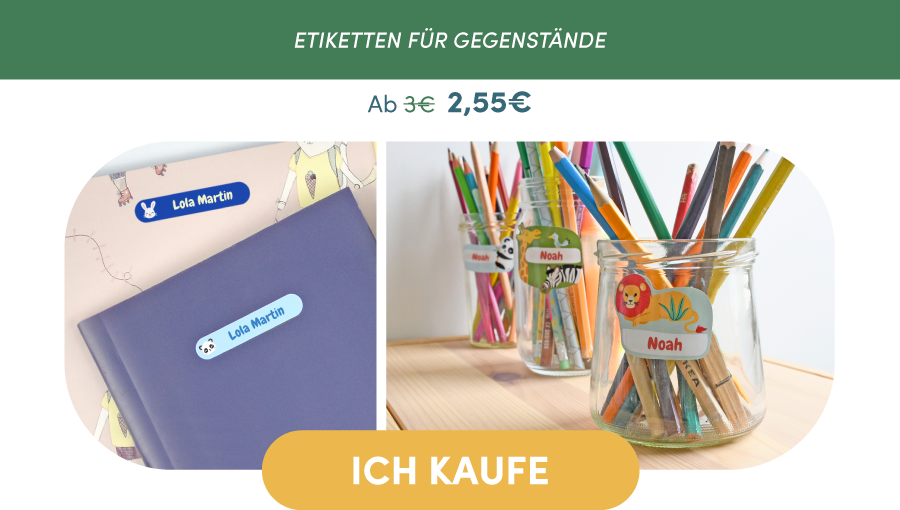 Etiketten für Gegenstände 