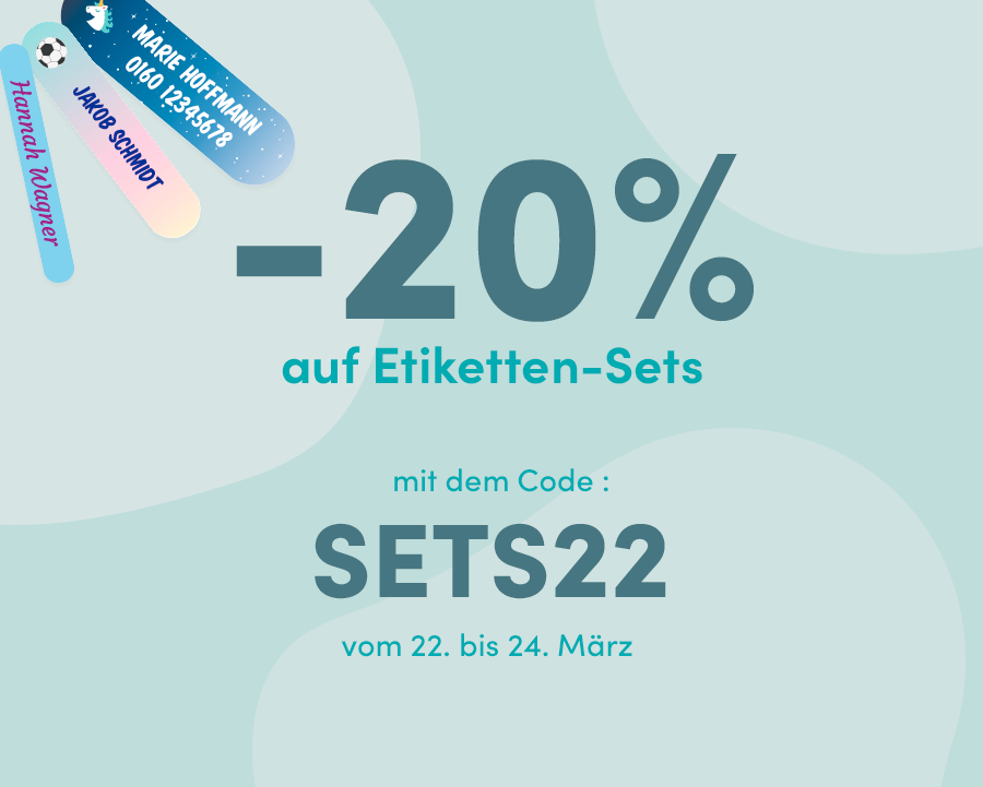 -20% auf Etiketten-Sets/Sets22-22-bis-24-Marz
