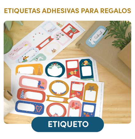 Etiquetas adhesivas para regalos