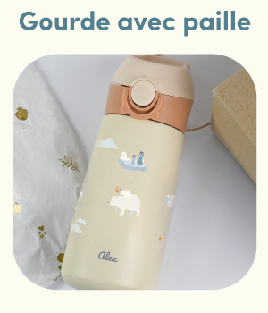 gourde avec paille