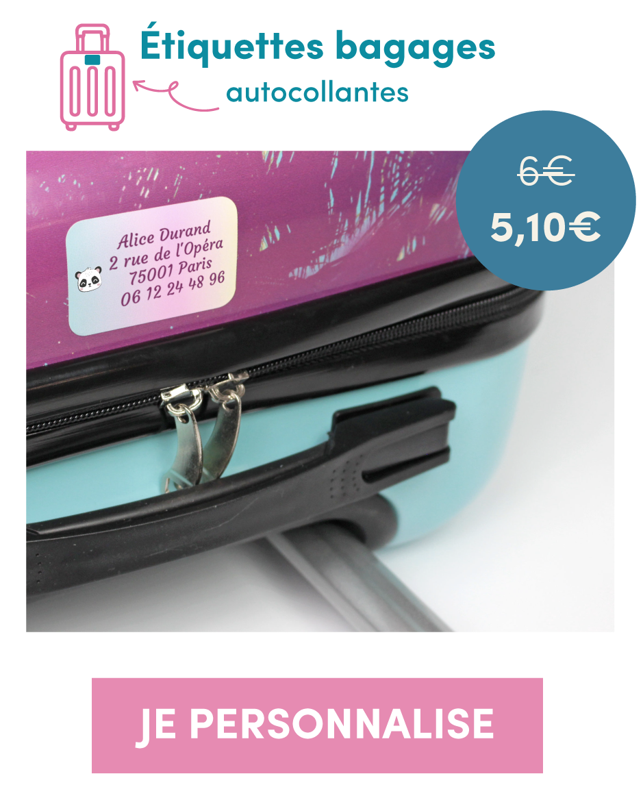 étiquettes bagages