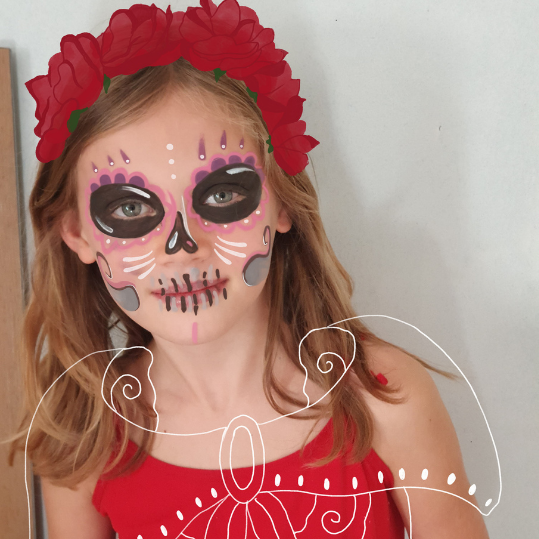 MAQUILLAGE CALAVERA POUR HALLOWEEN