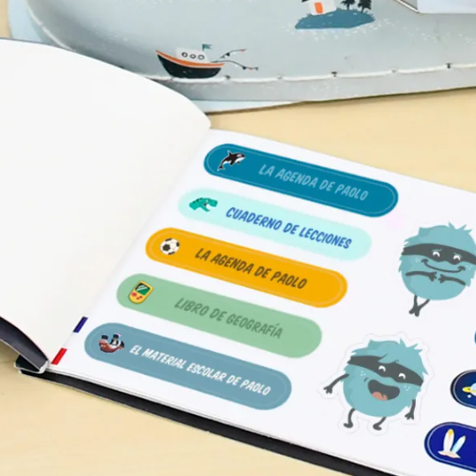 PEGATINAS  PARA LIBROS