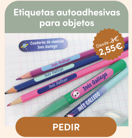 ETIQUETAS ADHESIVAS PARA OBJETOS