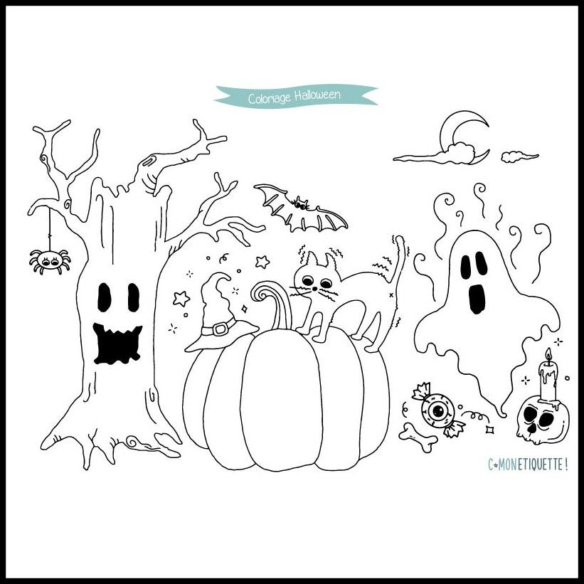 COLORIAGE HALLOWEEN