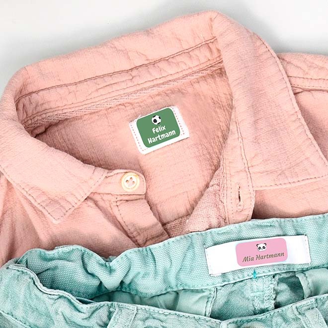 KLEBEETIKETTEN FÜR KLEIDUNG