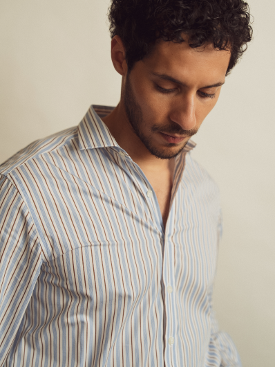 Chemises à rayures - Soldes - Café Coton
