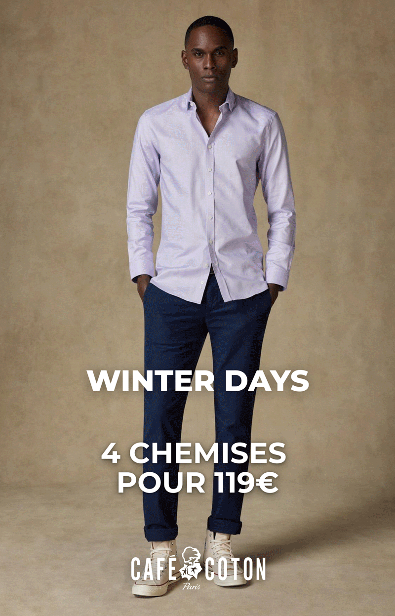 WINTER DAYS - 4 chemises = 119€
