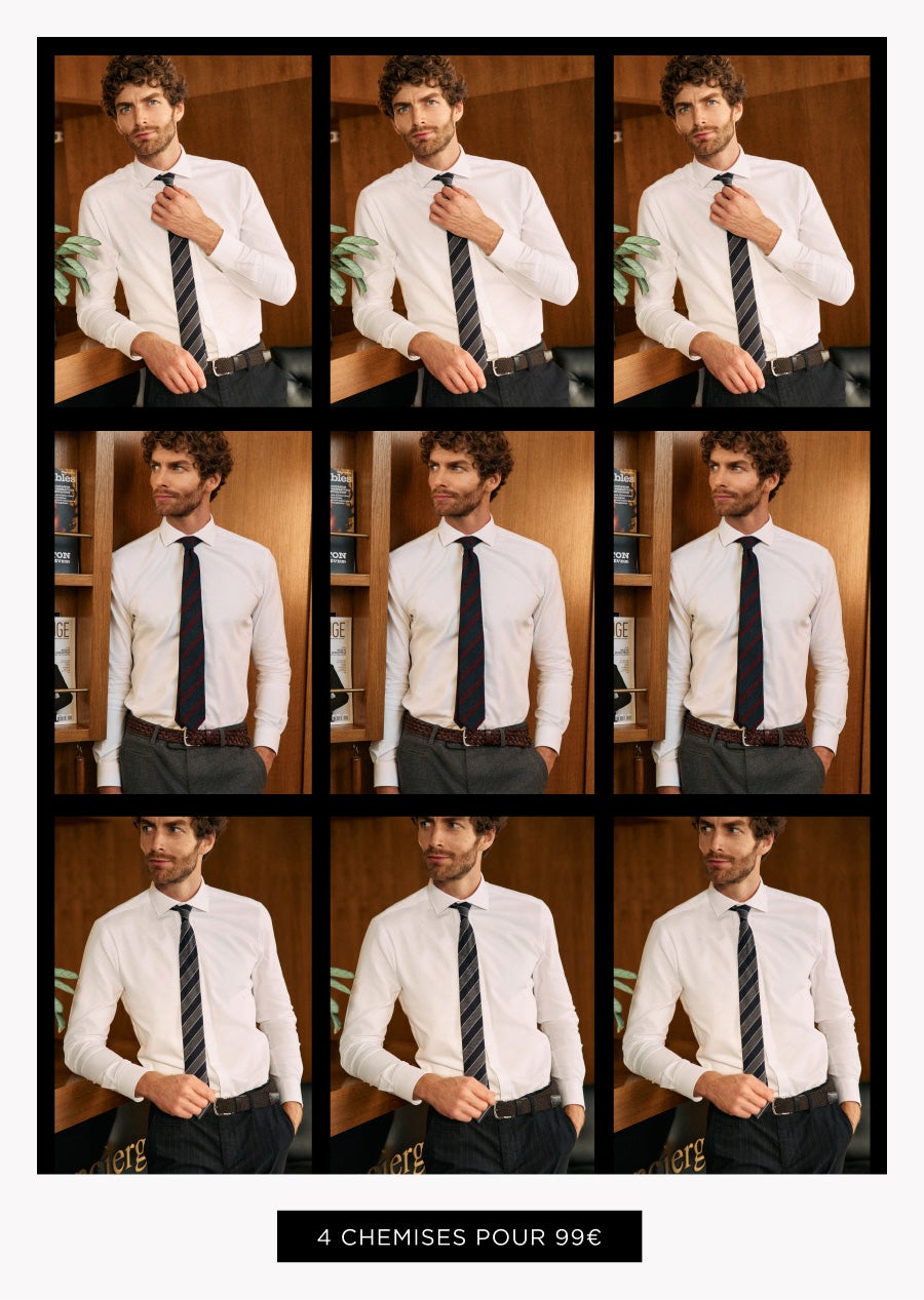 4 chemises pour 99€