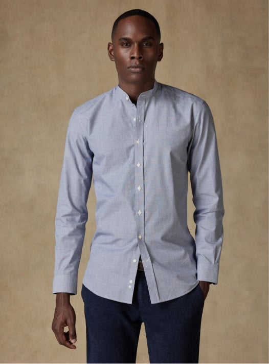 Chemise cintrée col mao Joe