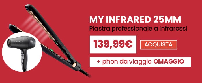 Acquista la piastra e ti regaliamo il phon da viaggio