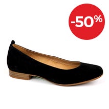 BALLERINES FEMME NOIR CUIR TIPO ALTO