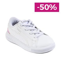 BASKETS FILLE PUMA BLANC