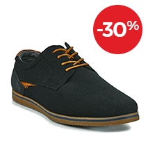 DERBIES HOMME STREET LIFE NOIR