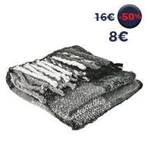 ECHARPE PLAID FEMME À CARREAUX NOIR ET BLANC