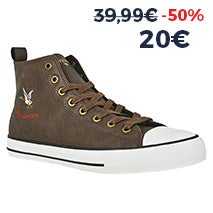 BASKETS MONTANTES HOMME MARRON CHEVIGNON