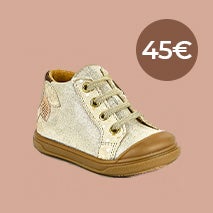 BOTTINES BÉBÉ FILLE DORÉ TIPO ALTO BY BOPY
