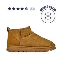 BOTTINES FOURRÉES FEMME CAMEL OUTSHOES