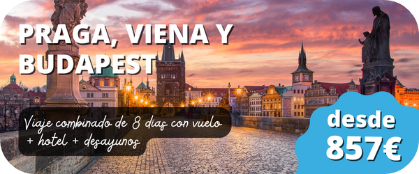 Viaje combinado por Praga, Viena y Budapest desde 857€