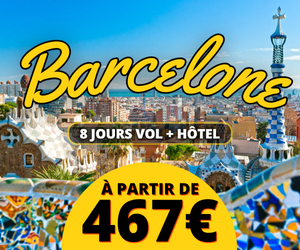 8 jours vol + hôtel à Barcelone