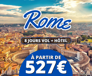 8 jours vol + hôtel à Rome