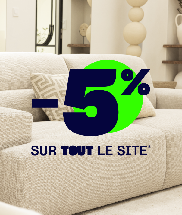 -5% sur le site