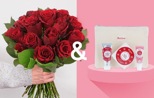 roses rouges + trousse