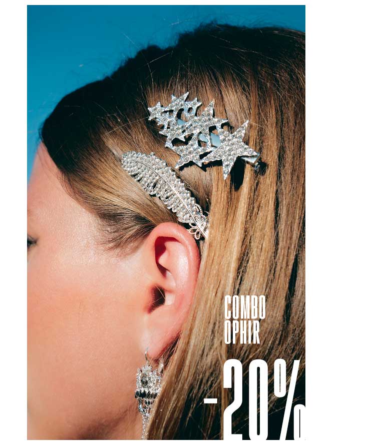 Barrettes OPHIR ARGENT