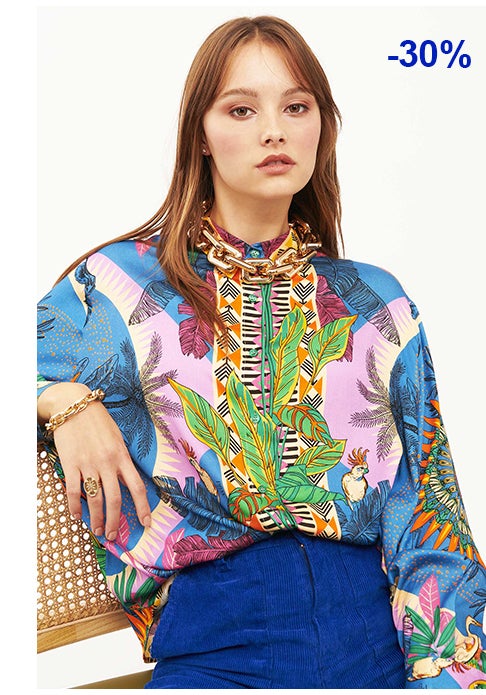 Chemise BONAVENTURE ZOULOU BLEUE
