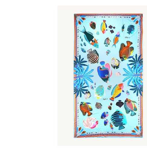 Foulard OCEAN DRIVE BLEU
