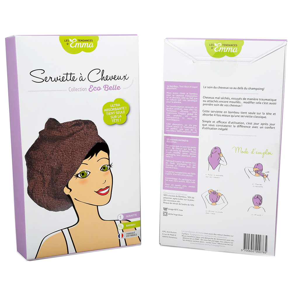 Serviette à cheveux spécial coloration