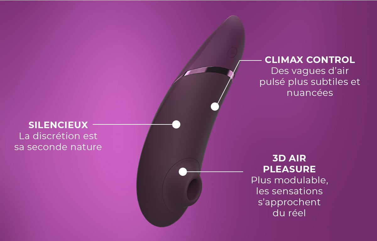 Vagues d'air pulsé + subtiles et nuancées / Plus modulable, les sensations s'approchent du réel. Silencieux.