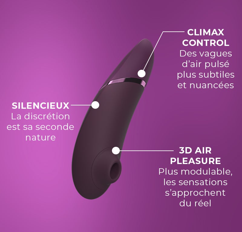 Vagues d'air pulsé + subtiles et nuancées / Plus modulable, les sensations s'approchent du réel. Silencieux.