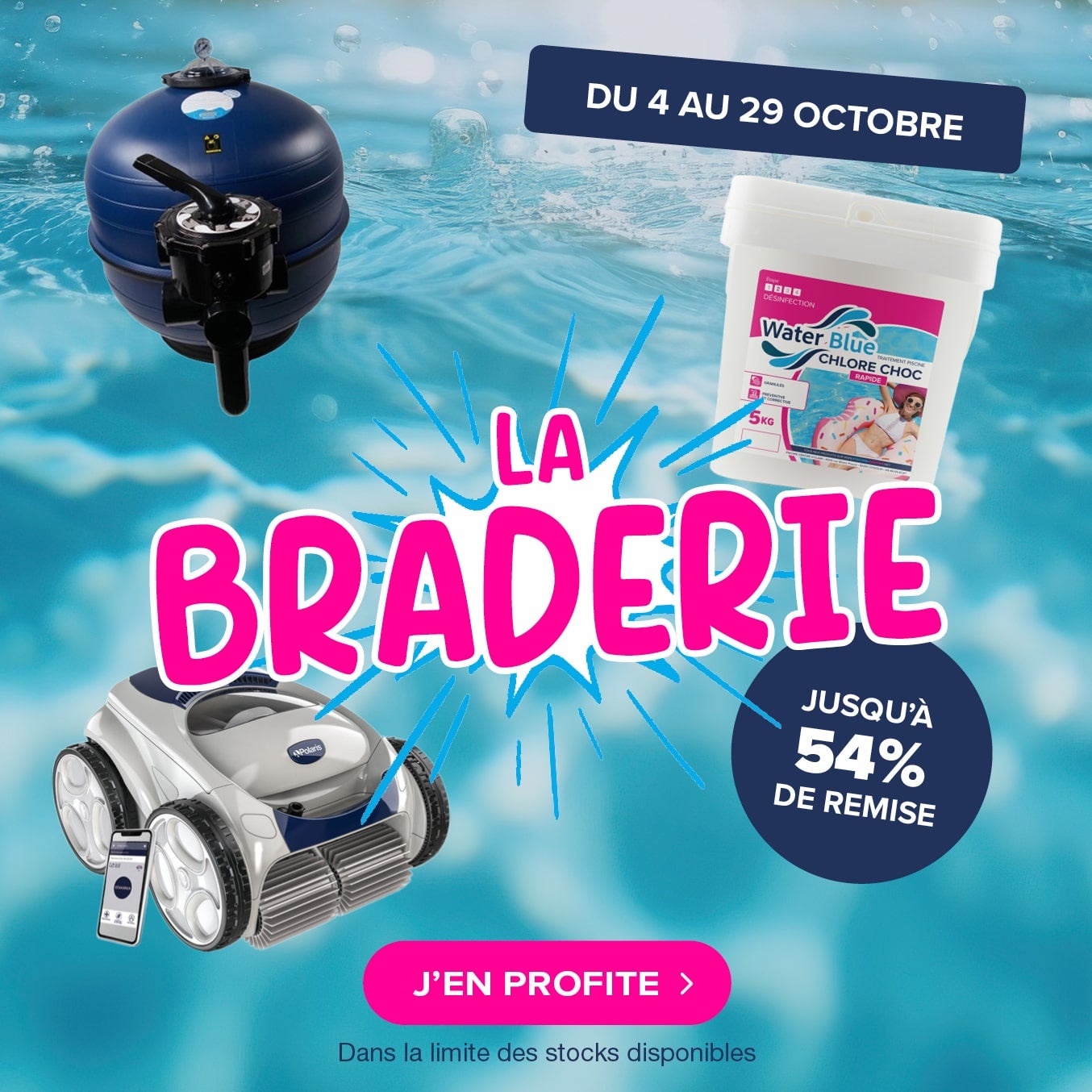 La braderie de Piscine Center