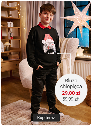 Cool Club, Bluza chłopięca, cienka, czarna